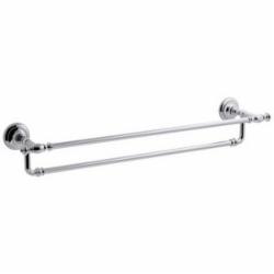 Kohler® Artifacts™ 72570 Brass Towel Bar, 24 inch, Polished Chrome