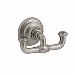 Kohler® Artifacts™ 72572 Double Brass Robe Hook, 4-7/8 inch x 2-5/8 inch x 2-5/8 inch, Vibrant Brushed Nickel