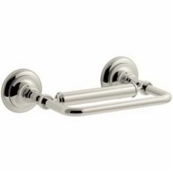 Kohler® Artifacts™ 72573 Pivoting Brass Toilet Tissue Holder, 8-7/8 inch x 6 inch x 2-5/8 inch, Vibrant Polished Nickel