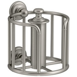 Kohler K-72576 Artifacts&trade; Metal Toilet Tissue Carriage, 6-3/4 inch x 6-3/8 inch, Vibrant Brushed Nickel