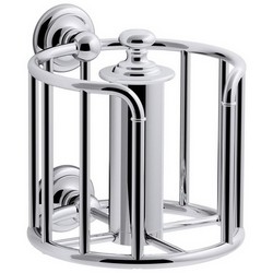 Kohler K-72576 Artifacts&trade; Metal Toilet Tissue Carriage, 6-3/4 inch x 6-3/8 inch, Polished Chrome