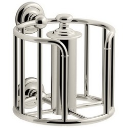 Kohler K-72576 Artifacts&trade; Metal Toilet Tissue Carriage, 6-3/4 inch x 6-3/8 inch, Vibrant Polished Nickel