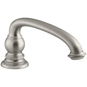 Kohler Artifacts™ K-72778-BN 2 Handle Non-Diverter ARC Spout Bath Tub Trim, Brushed Nickel