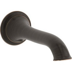 Kohler Artifacts™ K-72791 Oil-Rubbed Bronze Metal Non-Diverting Tub Bath Spout, 1/2 inch NPT x 8 inch