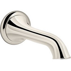Kohler Artifacts&trade; K-72791 Vibrant Polished Nickel Metal Non-Diverting Tub Bath Spout, 1/2 inch NPT x 8 inch