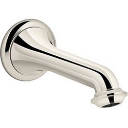 Kohler Artifacts&trade; K-72792 Vibrant Polished Nickel Metal Non-Diverting Tub Bath Spout, 1/2 inch NPT x 8-7/16 inch