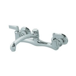 Kohler® Clearwater® K-7853 2-Handle Wall Mount Sink Supply Faucet, 2.2 gpm, Polished Chrome
