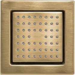 Kohler WaterTile&reg; K-8002 54-Nozzle 1-Setting Square Body Spray, Soothing Pattern, 2.5 gpm at 80 psi, Vibrant Brushed Bronze