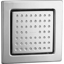 Kohler WaterTile&reg; K-8002 54-Nozzle 1-Setting Square Body Spray, Soothing Pattern, 2.5 gpm at 80 psi, Polished Chrome