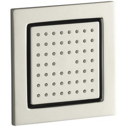 Kohler WaterTile&reg; K-8002 54-Nozzle 1-Setting Square Body Spray, Soothing Pattern, 2.5 gpm at 80 psi, Vibrant Polished Nickel