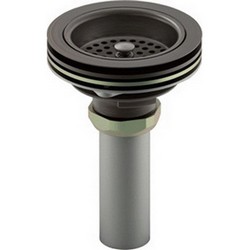 Kohler Duostrainer&reg; K-8801 Brass Sink Strainer, 4-1/2 inch, Oil Rubbed Bronze