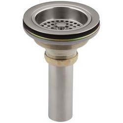 Kohler® K-8801-VS Duostrainer® Brass Manual Sink Strainer With Tailpiece, 4-1/2 inch Dia