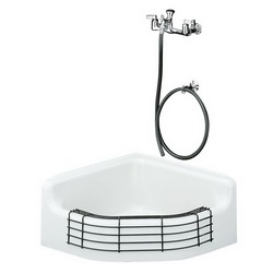 Kohler K-8940-NA Coated Stainless Steel Commercial Rim Guard, 3-13/32 inch x 29-1/2 inch x 5-3/4 inch