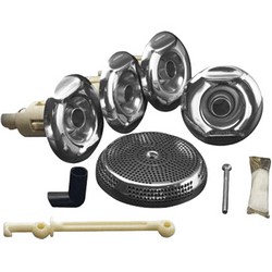 Kohler Flexjet™ K-9694 4-Jet Plastic Whirlpool Trim Kit, Polished Chrome