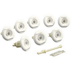 Kohler Flexjet™ K-9698 8-Jet Plastic Whirlpool Trim Kit, Biscuit