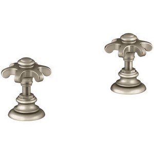 Kohler Artifacts™ K-98068-3M-BV Lavatory Prong Handles, Brushed Bronze