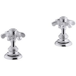 Kohler Artifacts™ K-98068-3M-CP Lavatory Prong Handles, Polished Chrome
