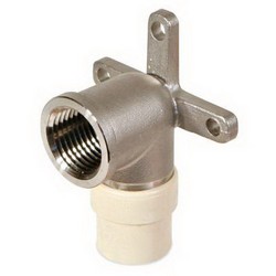 KBI DE-0500-D Lead Free Stainless Steel Drop Ear 90 Deg Elbow, 1/2 inch, CPVC CTS FPT x CTS Socket