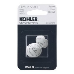 Kohler GP1077791-0 Plastic Plug Button for Fairfax® Centerset Faucets, White