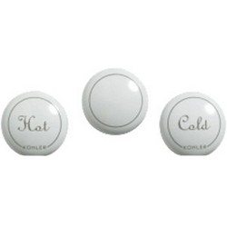 Kohler GP1077792-0 Plastic Plug Button For Fairfax® Bidet, Widespread, and Deck Mount Faucets, White