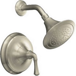 Kohler Fort® Rite-Temp® K-T10276-4A-BN 1-Traditional Lever Handle Brass Pressure-Balancing Shower Trim Set, Vibrant Brushed Nickel
