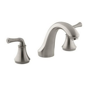 Kohler Fort® K-T10278-4A-BN 2-Handle Tub or Deck-Mount Faucet Trim, Vibrant Brushed Nickel