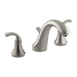 Kohler Fort® K-T10292-4-BN 2-Handle Tub or Deck-Mount Rim Valve Trim, Vibrant Brushed Nickel