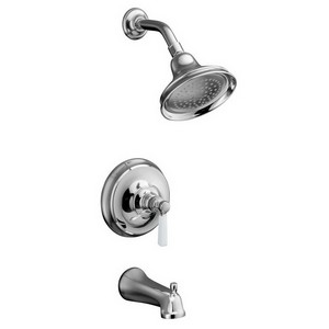 Kohler Bancroft® K-T10581-4P-CP Rite-Temp® Tub & Shower Trim, Polished Chrome