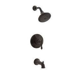 Kohler Kelston&reg; Rite-Temp&trade; Traditional K-T13492-4-2BZ Pressure-Balancing ADA Brass Tub and Shower Faucet Trim, Oil Rubbed Bronze