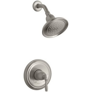 Kohler Devonshire®, Rite-Temp® K-T396-4-BN Rite-Temp™ ADA Lever Tub & Shower Trim, Vibrant Brushed Nickel