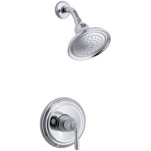 Kohler Devonshire®, Rite-Temp® K-T396-4-CP Rite-Temp™ ADA Lever Tub & Shower Trim, Polished Chrome