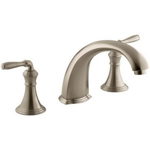 Kohler Devonshire® K-T398-4-BV 2-Handle Tub or Deck-Mount High-Arch Tub Faucet Trim, Vibrant Brushed Bronze
