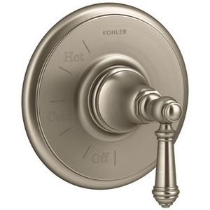 Kohler Artifacts™ K-T72767-4 Basic Lever Handle Rite-Temp® Pressure-Balancing Valve Trim, Brushed Nickel