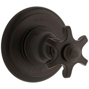 Kohler Artifacts™ K-T72771-3M Cross Handle Volume Control Valve Trim , Oil-Rubbed Bronze