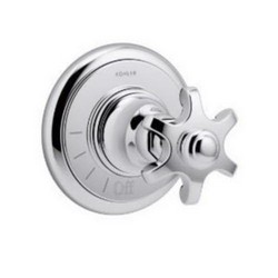 Kohler Artifacts™ K-T72771-3M Cross Handle Volume Control Valve Trim , Polished Chrome