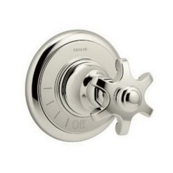 Kohler Artifacts™ K-T72771-3M Cross Handle Volume Control Valve Trim , Polished Nickel