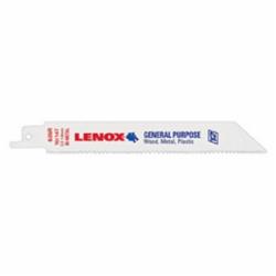 Lenox® Tuff Tooth™ 20562610R Bi-Metal Reciprocating Saw Blade, 3/4 inch x 6 inch x 0.035 inch, 10 TPI