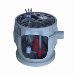 Liberty Pumps® QuickTree® P382LE41 Pro380 1-Phase Simplex Sewage System, 122 gpm, 2 in Outlet, 4/10 hp, Polyethylene, Domestic
