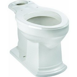 Mansfield 115 Barrett™ Smart Height 12 inch Rough-In ADA Vitreous China Elongated Front Toilet Bowl, White