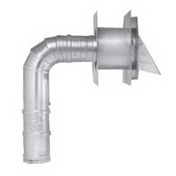 Metal Fab® Singe Wall Horizontal Vent Kit For Rheem Corr/Guard® 3 inch Tankless Water Heater