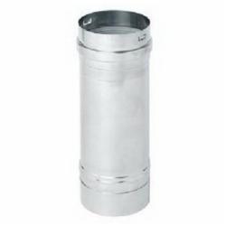 Metal Fab CorrGuard® Stainless Steel Double Wall Straight Length Direct-Vent Pipe, 3 inch I.D. x 5 inch O.D. x 12 inch L