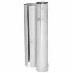 Metal Fab CorrGuard® AL29-4C® Stainless Steel Variable Length Double Wall Vent Pipe, 3 inch I.D. x 7-1/2 inch to 22 inch L