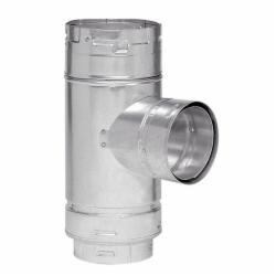 Surelock™ Galvanized Steel Double Wall Swivel Tee, 5.430 inch x 5.50 inch x 4.505 inch