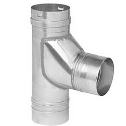 Metal-Fab® Corr/Guard® 3CGSWBT Single Wall Boot Tees, 3 inch ID x 5 inch OD