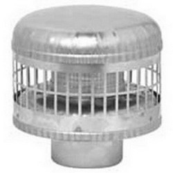 Corr/Guard 4CGSWC Stainless Steel Single Wall Vertical Cap, 4 inch