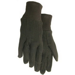 Midwest 7792 Cotton Jersey Work Gloves, Cadet, Brown