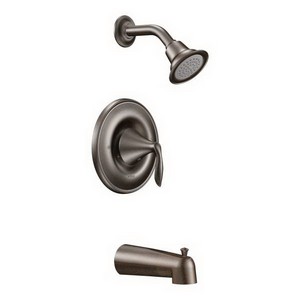 Moen Eva T2133 1 Lever Handle Tub & Shower Trim, 2.5 gpm, Oil Rubbed Bronze