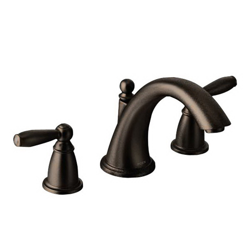 Moen® Brantford Two Handle Low Arc Roman Tub Faucet Trim Kit, Oil-Rubbed Bronze