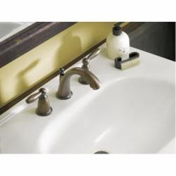 Moen T6620ORB Brantford 2-Lever Handle High-Arc Spout 8 inch Widespread Bathroom Faucet Trim, 1.5 gpm, Oil-Rubbed Bronze