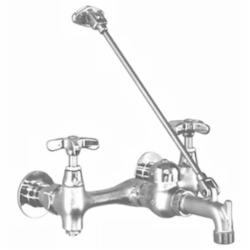 Mustee 63.600A 2 Cross Handle Service Sink Faucet, Chrome-Plated
